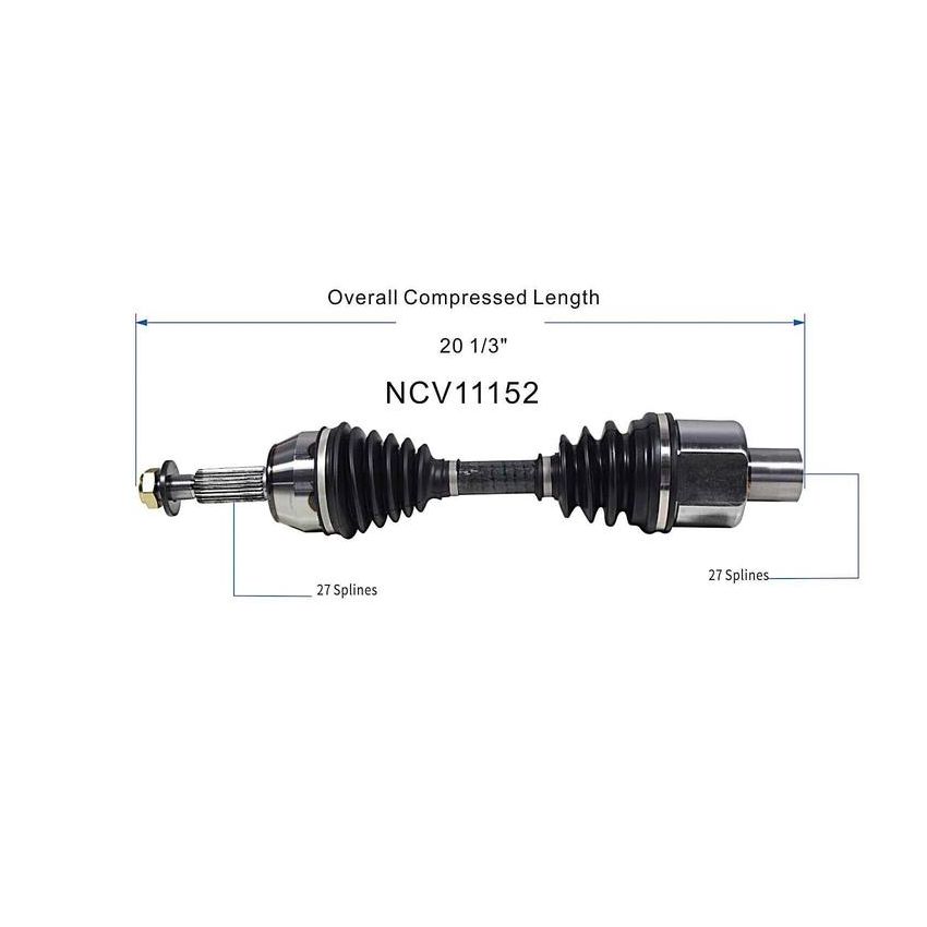 GSP NCV11152 Ford CV Axle Assembly  - Front Right