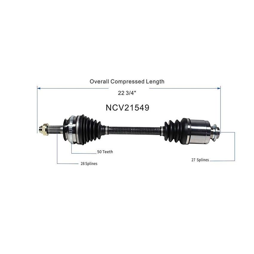 GSP NCV21549 02-06 Acura RSX Type-S CV Axle Assembly  - Front Right