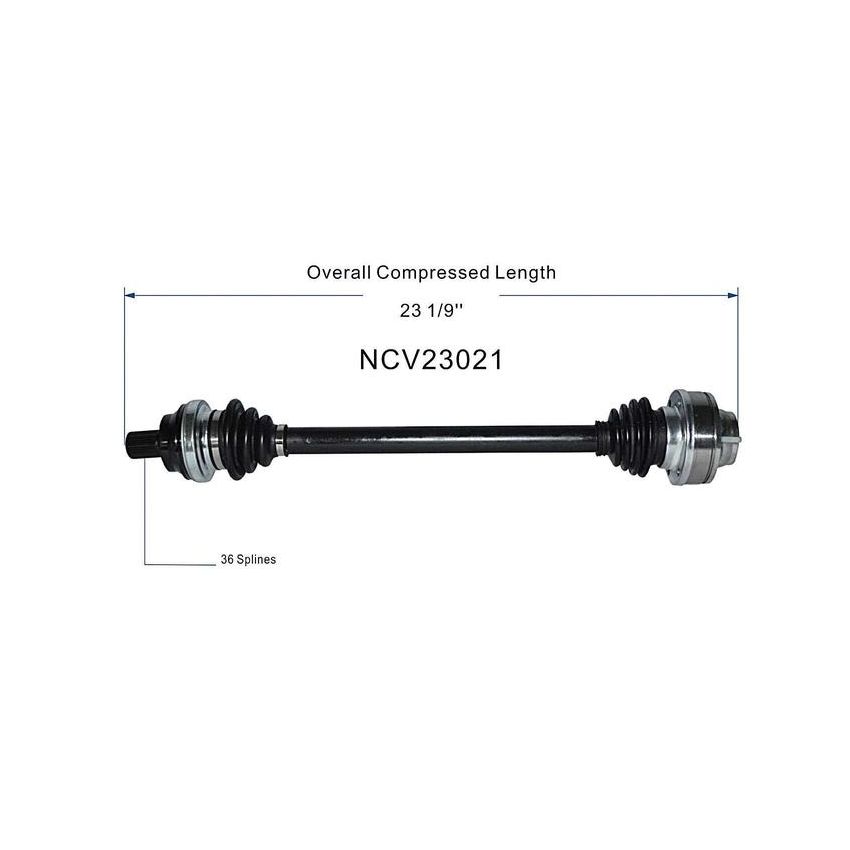 GSP NCV23021 Audi, Volkswagen (1.4) CV Axle Assembly  - Rear Left