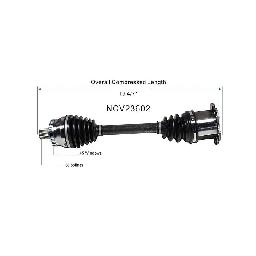 GSP NCV23602 Audi (4.2) CV Axle Assembly  - Front Right