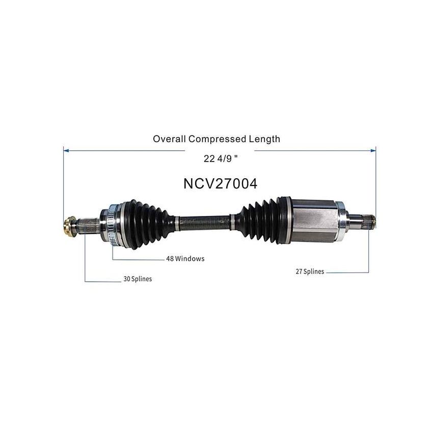 GSP NCV27004 BMW (Coupe - 3.0) CV Axle Assembly  - Front Left