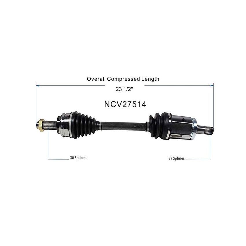 GSP NCV27514 04-10 BMW X3 CV Axle Assembly  - Front Left