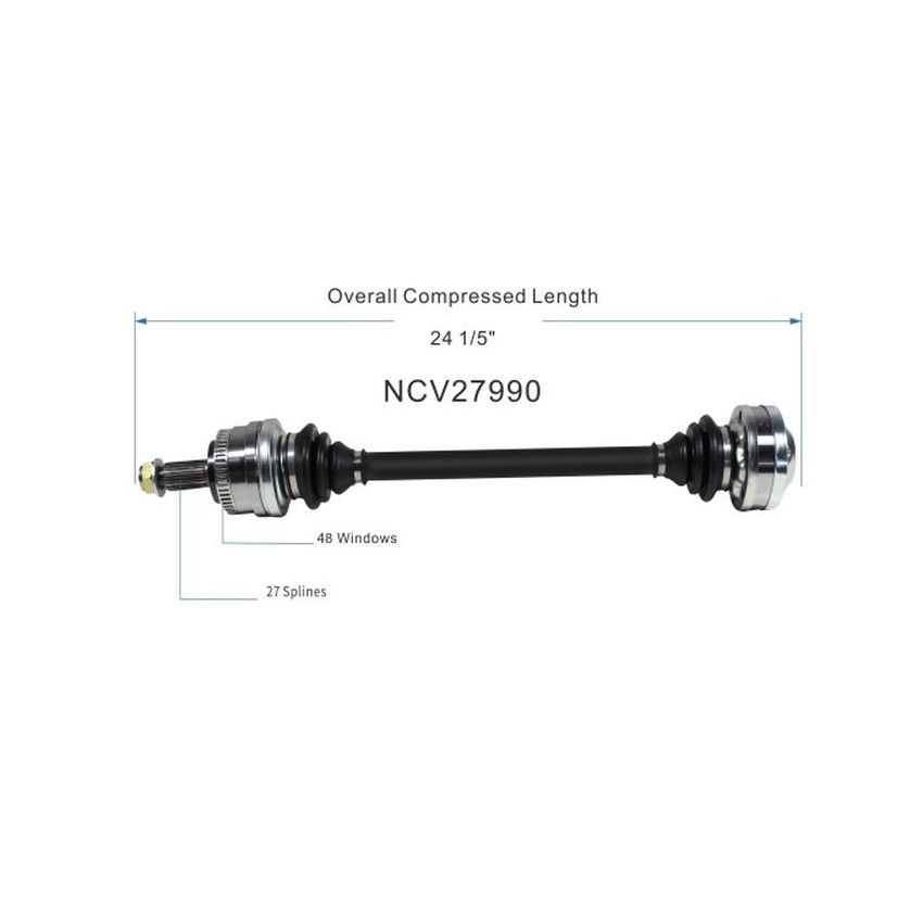 GSP NCV27990 BMW CV Axle Assembly