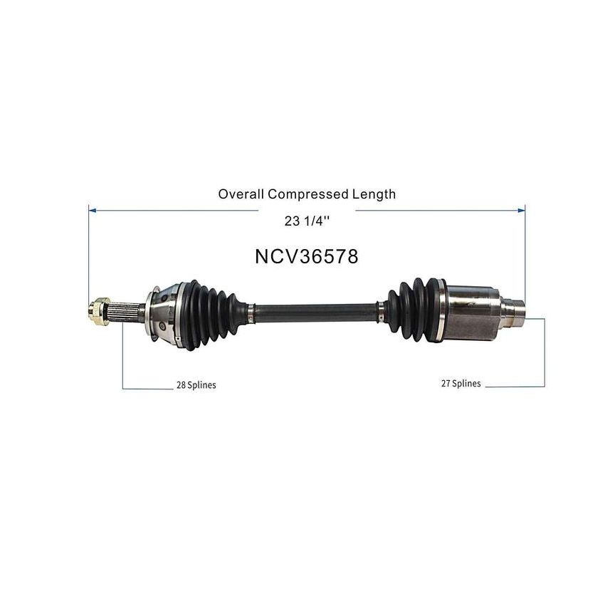 GSP NCV36578 06-11 Honda Civic (Coupe/Sedan) CV Axle Assembly  - Front Right