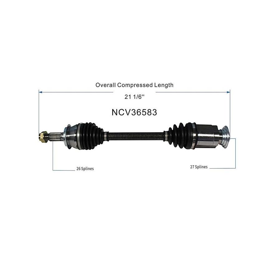 GSP NCV36583 06-11 Honda Civic (Sedan) CV Axle Assembly  - Front Right