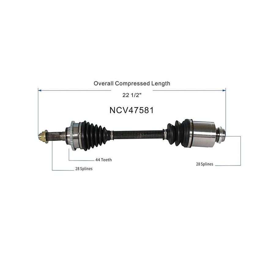 GSP NCV47581 03-08 Mazda 6 S CV Axle Assembly  - Front Right