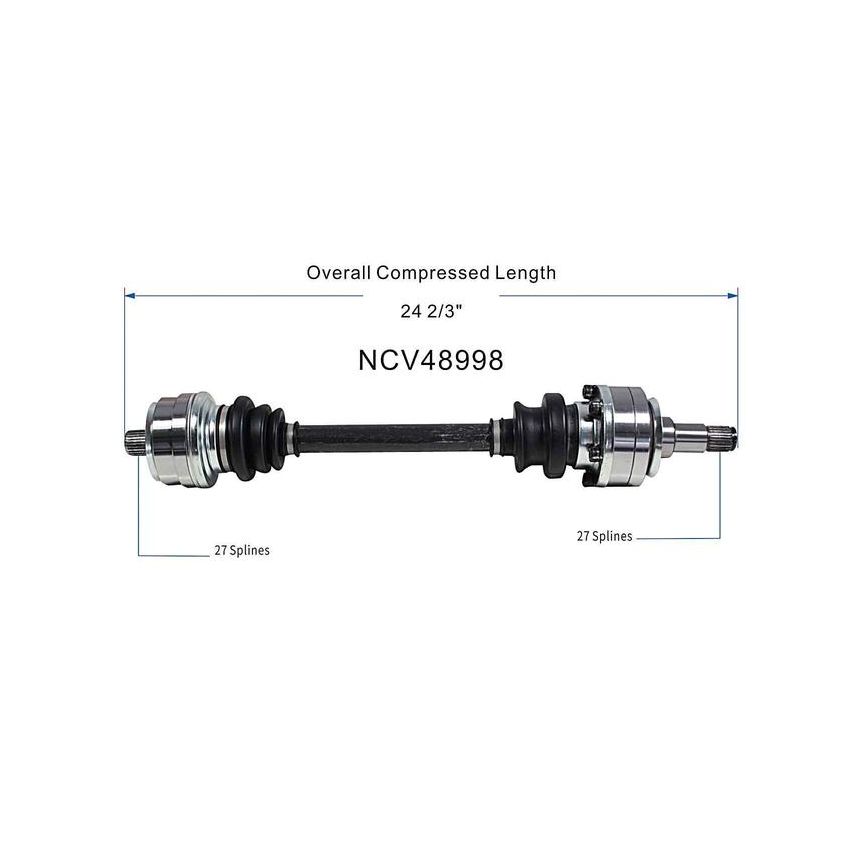 GSP NCV48998 Mercedes-Benz CV Axle Assembly  - Rear
