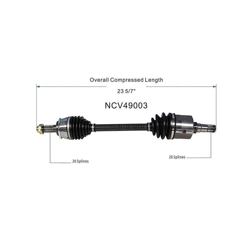 GSP NCV49003 07-15 Mini Cooper (1.6) CV Axle Assembly  - Front Left