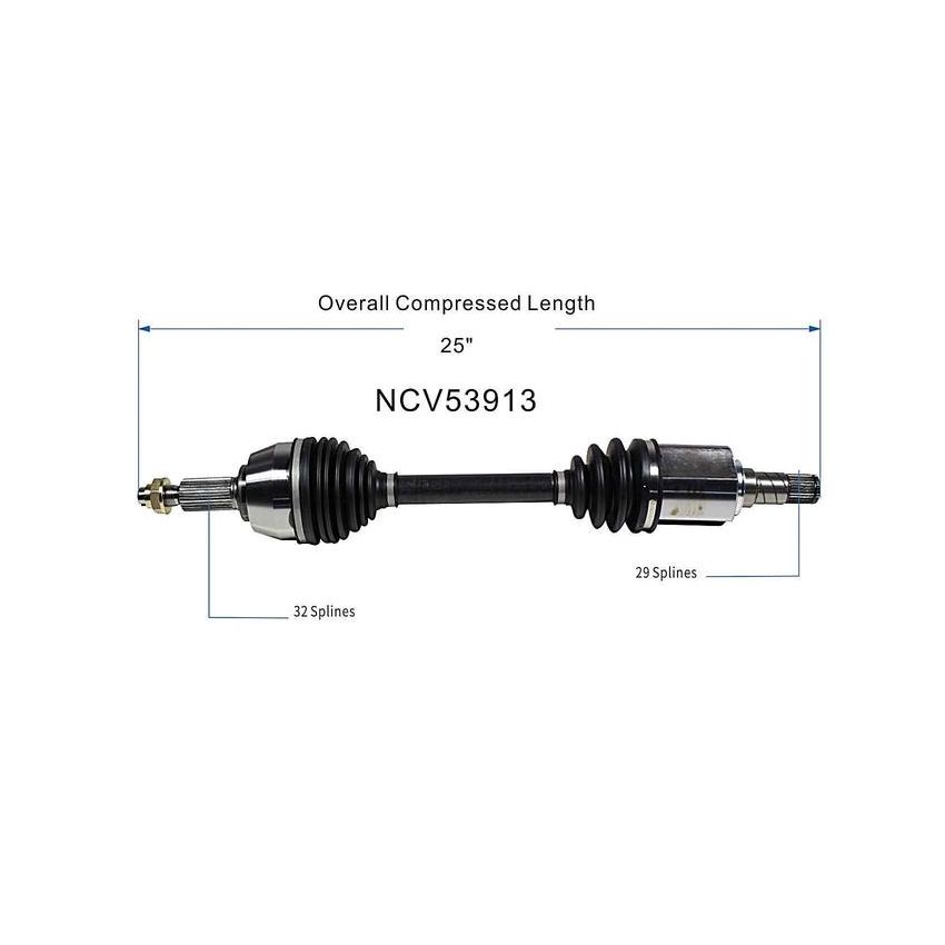 GSP NCV53913 07-12 Nissan Altima (3.5) CV Axle Assembly  - Front Left
