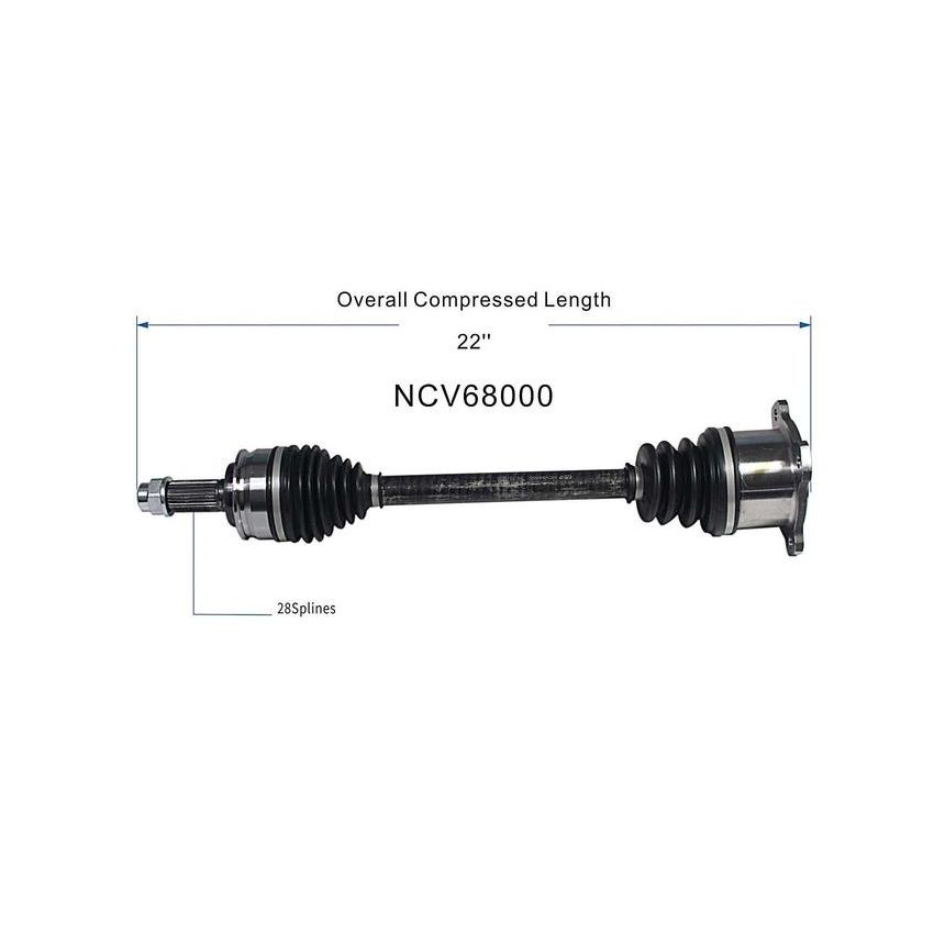 GSP NCV68000 06-13 Suzuki Grand Vitara (3.2) CV Axle Assembly  - Front Left