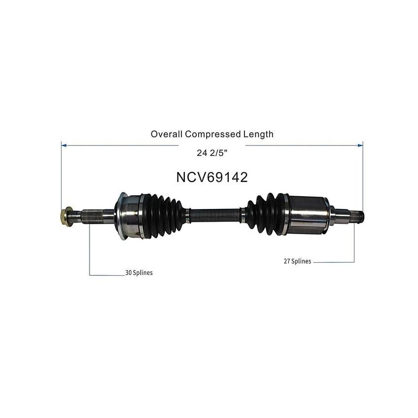 GSP NCV69142 Toyota CV Axle Assembly  - Front