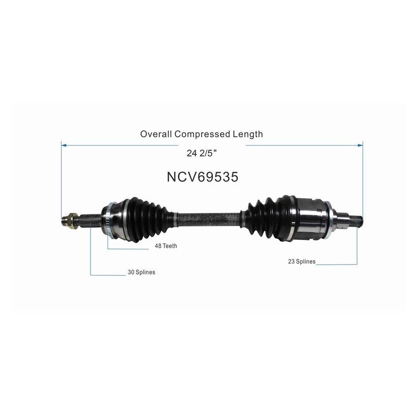 GSP NCV69535 Lexus (AWD) CV Axle Assembly  - Front Left