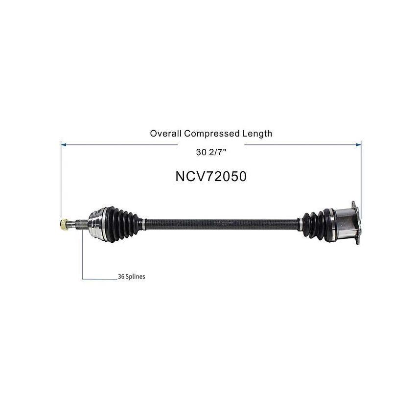 GSP NCV72050 04-06 Volkswagen Beetle (1.9) CV Axle Assembly  - Front Right