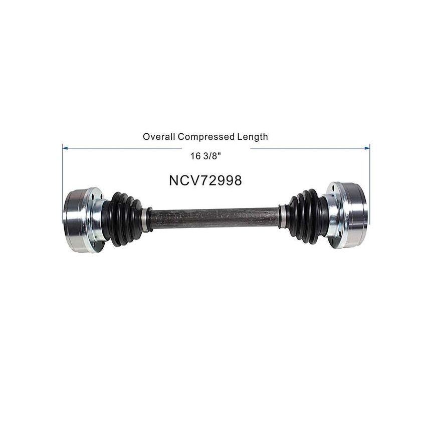 GSP NCV72998 Porsche, Volkswagen CV Axle Assembly  - Rear