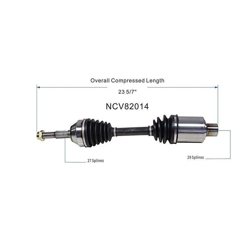 GSP NCV82014 02-06 Jeep Liberty (2.4, 2.8) CV Axle Assembly  - Front Right