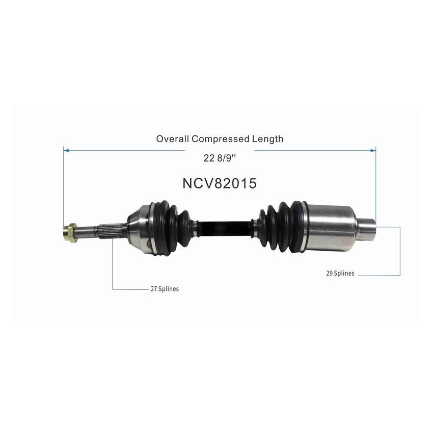 GSP NCV82015 02-07 Jeep Liberty (3.7) CV Axle Assembly  - Front Right