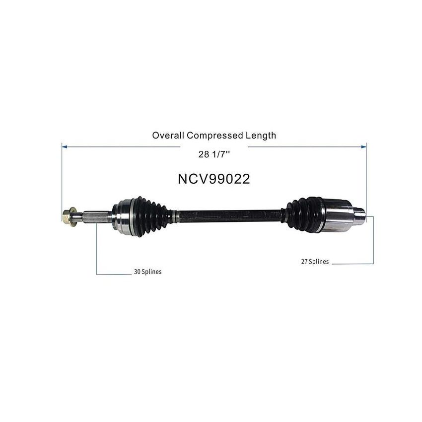 GSP NCV99022 12-16 Tesla S CV Axle Assembly  - Front Right