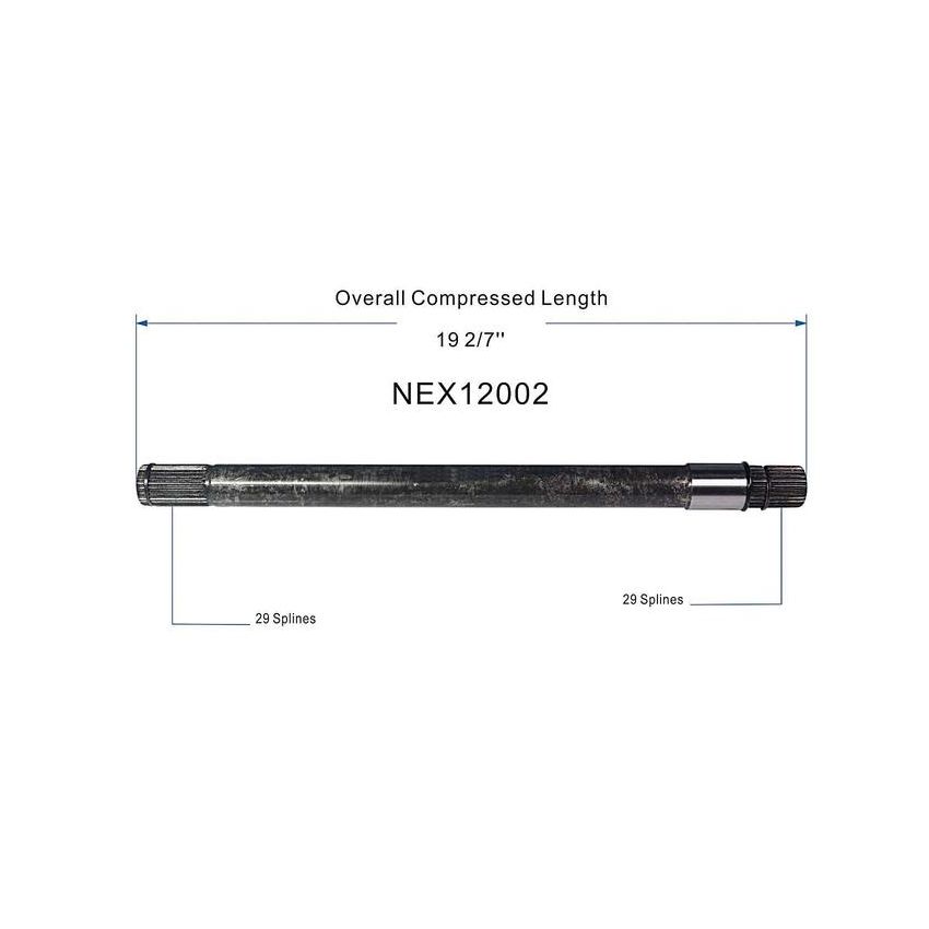 GSP NEX12002 Chrysler, Dodge, Mitsubishi, Ram... (4WD) CV Intermediate Shaft  - Front Right