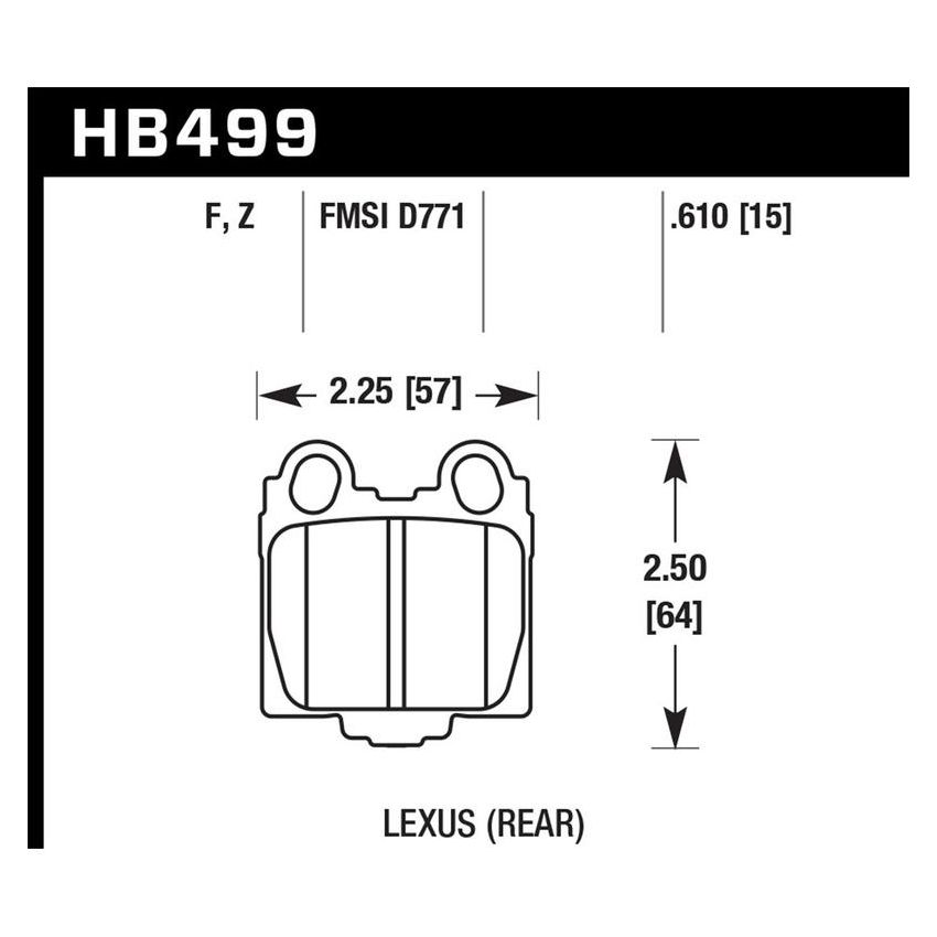 Hawk Performance HB499B.610 HPS 5.0 Disc Brake Pad