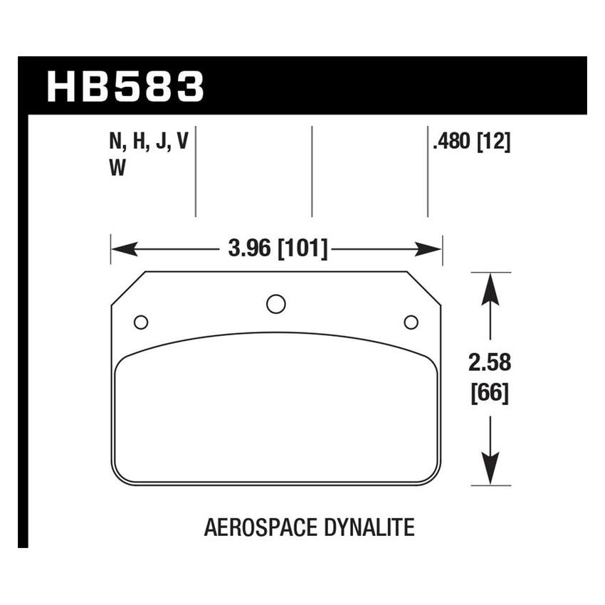 Hawk Performance HB583F.480 HPS Disc Brake Pad