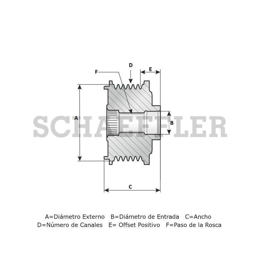 INA EA0195 INA BDC FEAD overruning alternator decoupler
