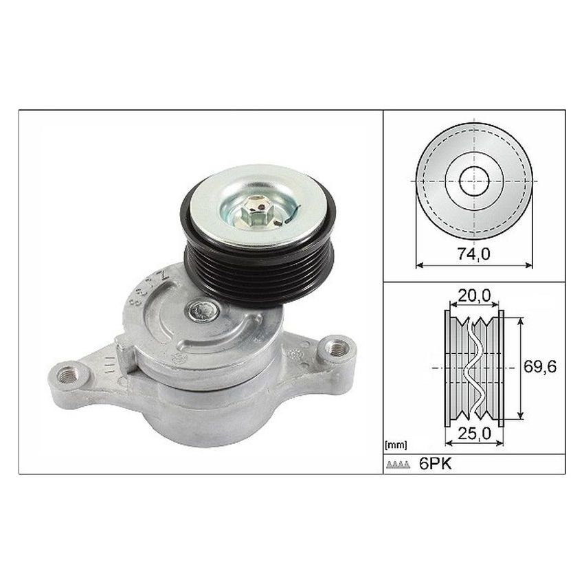 INA FT0457 INA BDC FEAD tensioner