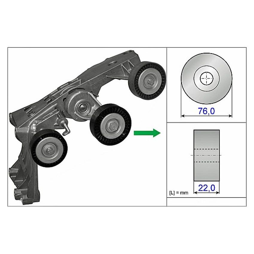 INA FT40431 INA BDC FEAD tensioner