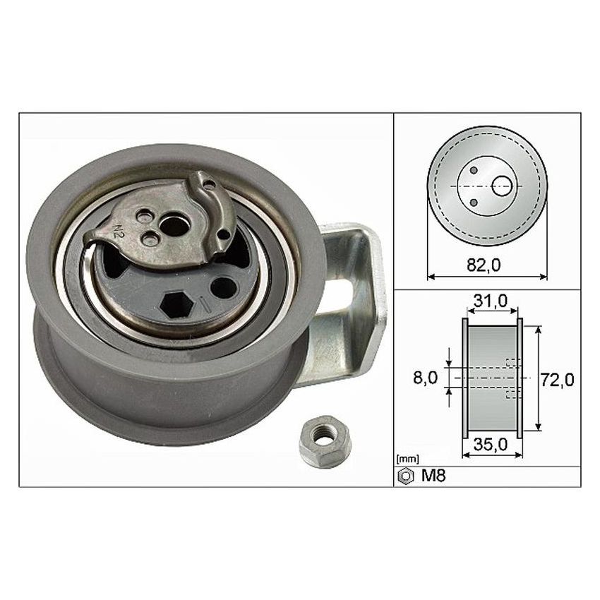 INA ZT04362 INA BDC TBD tensioner pulley