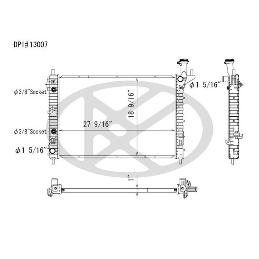 KOYORAD A13007 Koyorad Radiator A13007