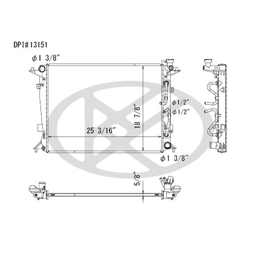 KOYORAD A13151 Koyorad Radiator A13151