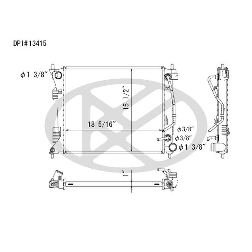 KOYORAD A13415 Koyorad Radiator A13415