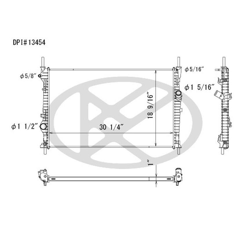 KOYORAD A13454 Koyorad Radiator A13454