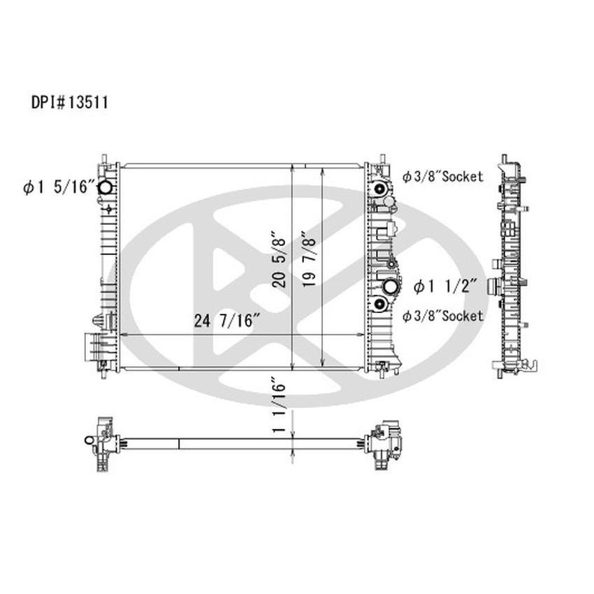 KOYORAD A13511 Koyorad Radiator A13511