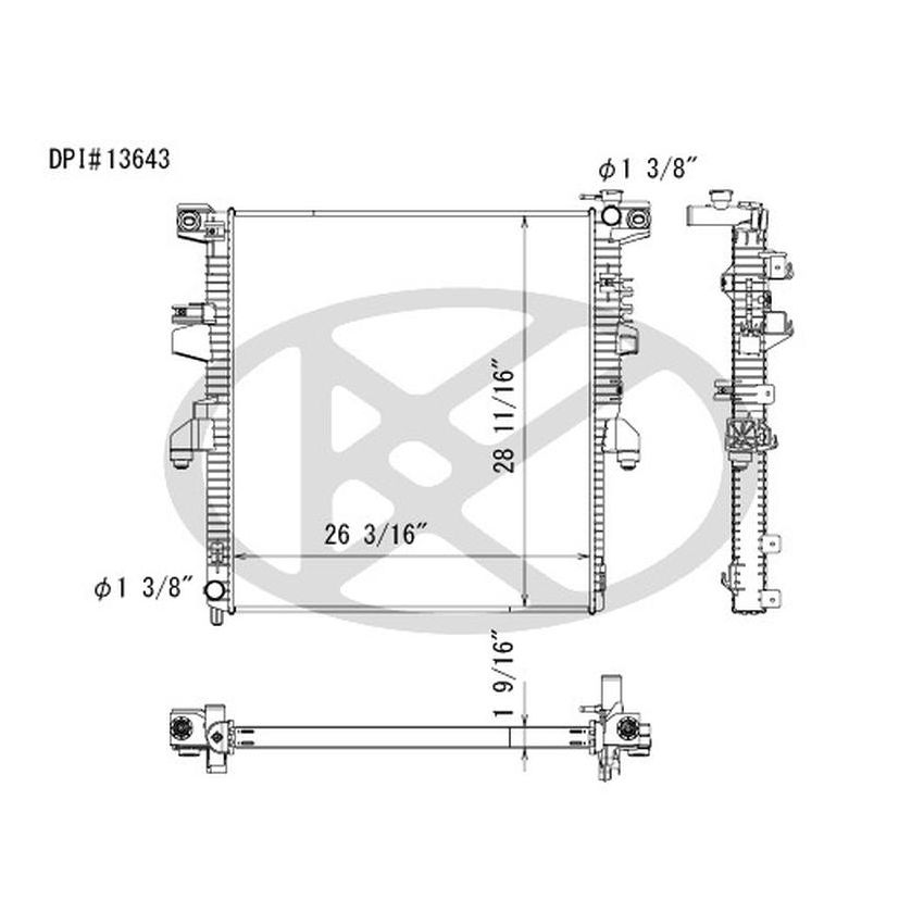 KOYORAD A13643 Koyorad Radiator A13643