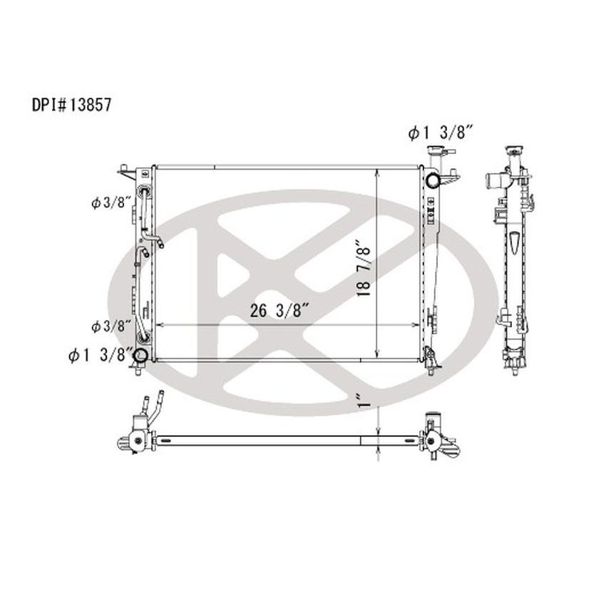 KOYORAD A13857 Koyorad Radiator A13857