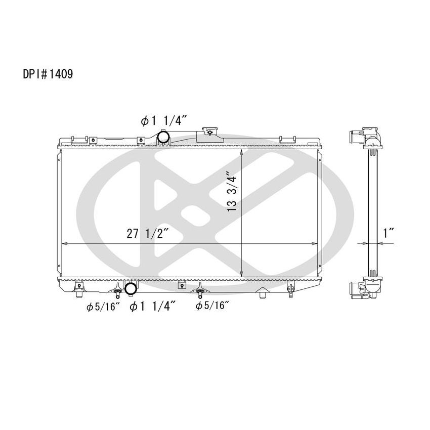 KOYORAD A1409 Koyorad Radiator A1409