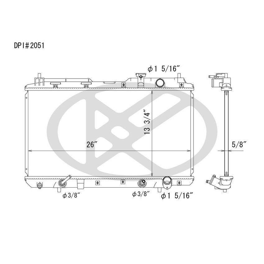 KOYORAD A2051 Koyorad Radiator A2051