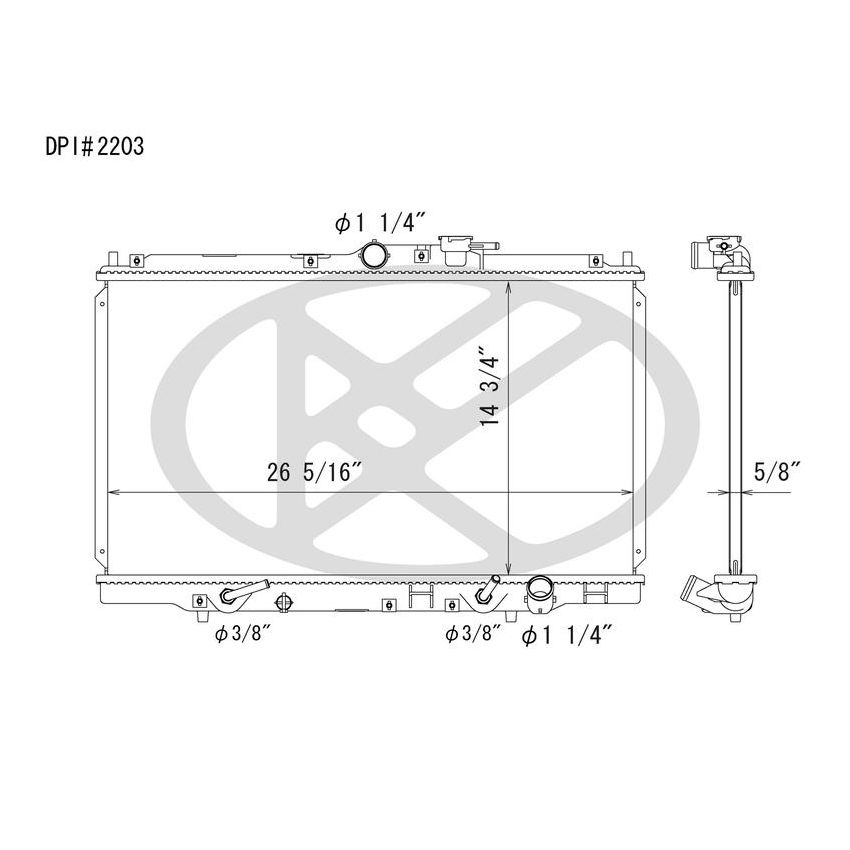 KOYORAD A2203 Koyorad Radiator A2203