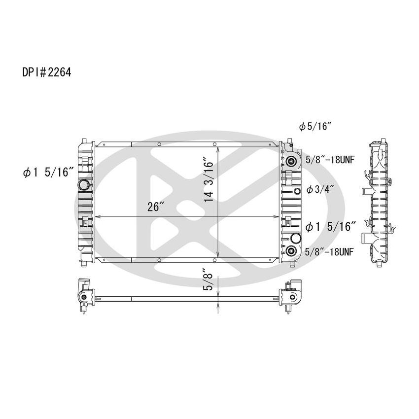KOYORAD A2264 Koyorad Radiator A2264