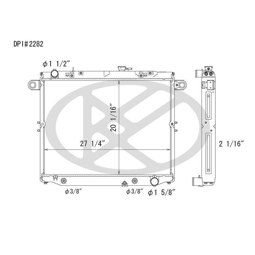 KOYORAD A2282 Koyorad Radiator A2282
