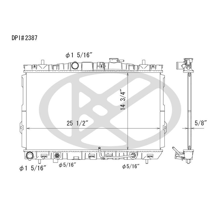 KOYORAD A2387 Koyorad Radiator A2387