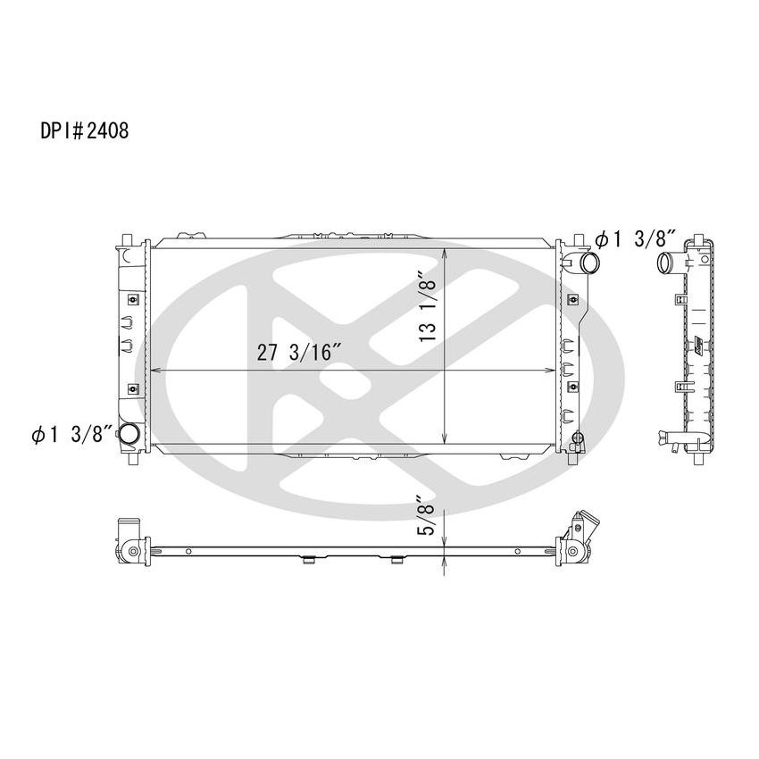 KOYORAD A2408 Koyorad Radiator A2408