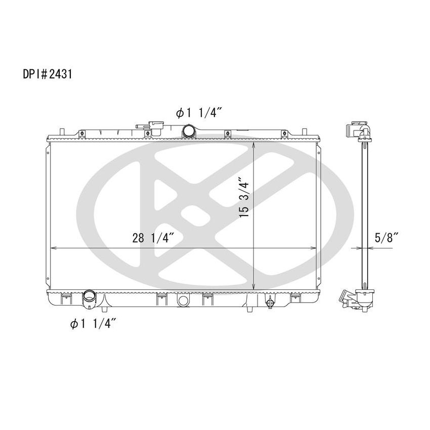 KOYORAD A2431 Koyorad Radiator A2431