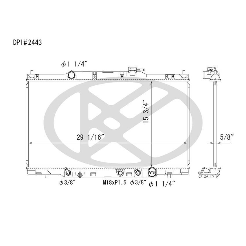 KOYORAD A2443 Koyorad Radiator A2443