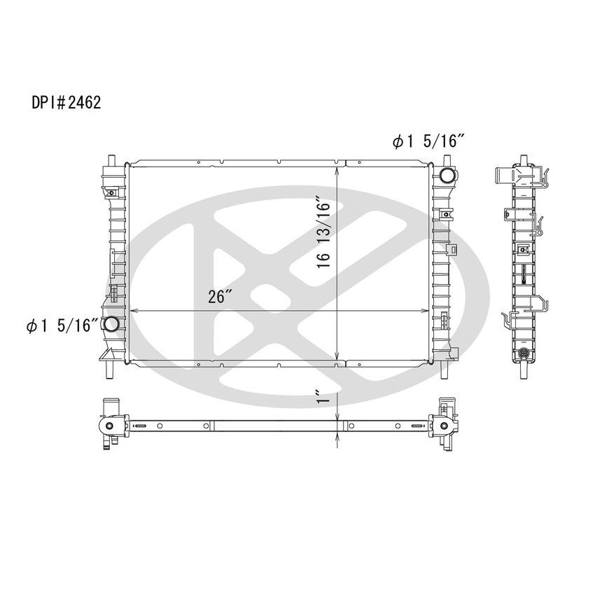 KOYORAD A2462 Koyorad Radiator A2462