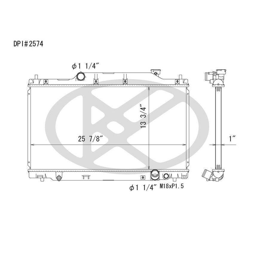 KOYORAD A2574 Koyorad Radiator A2574