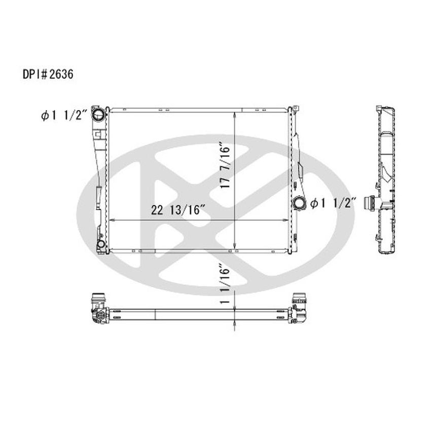 KOYORAD A2636 Koyorad Radiator A2636