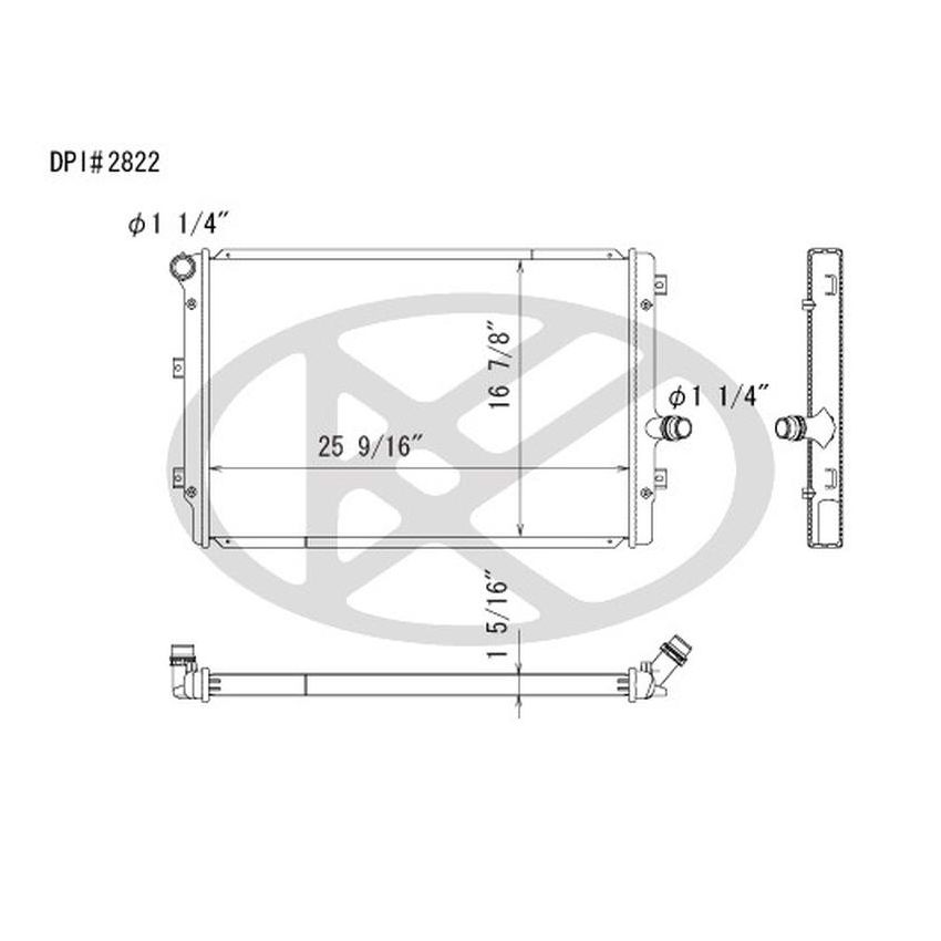 KOYORAD A2822 Koyorad Radiator A2822