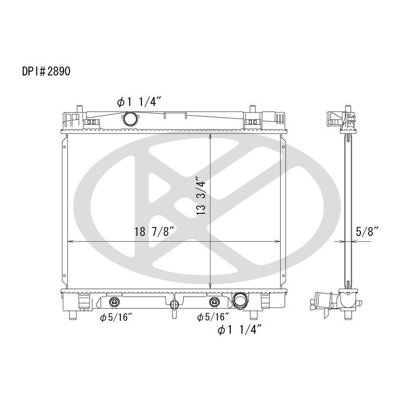 KOYORAD A2890 Koyorad Radiator A2890