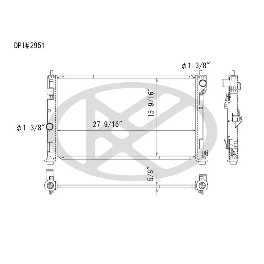 KOYORAD A2951 Koyorad Radiator A2951